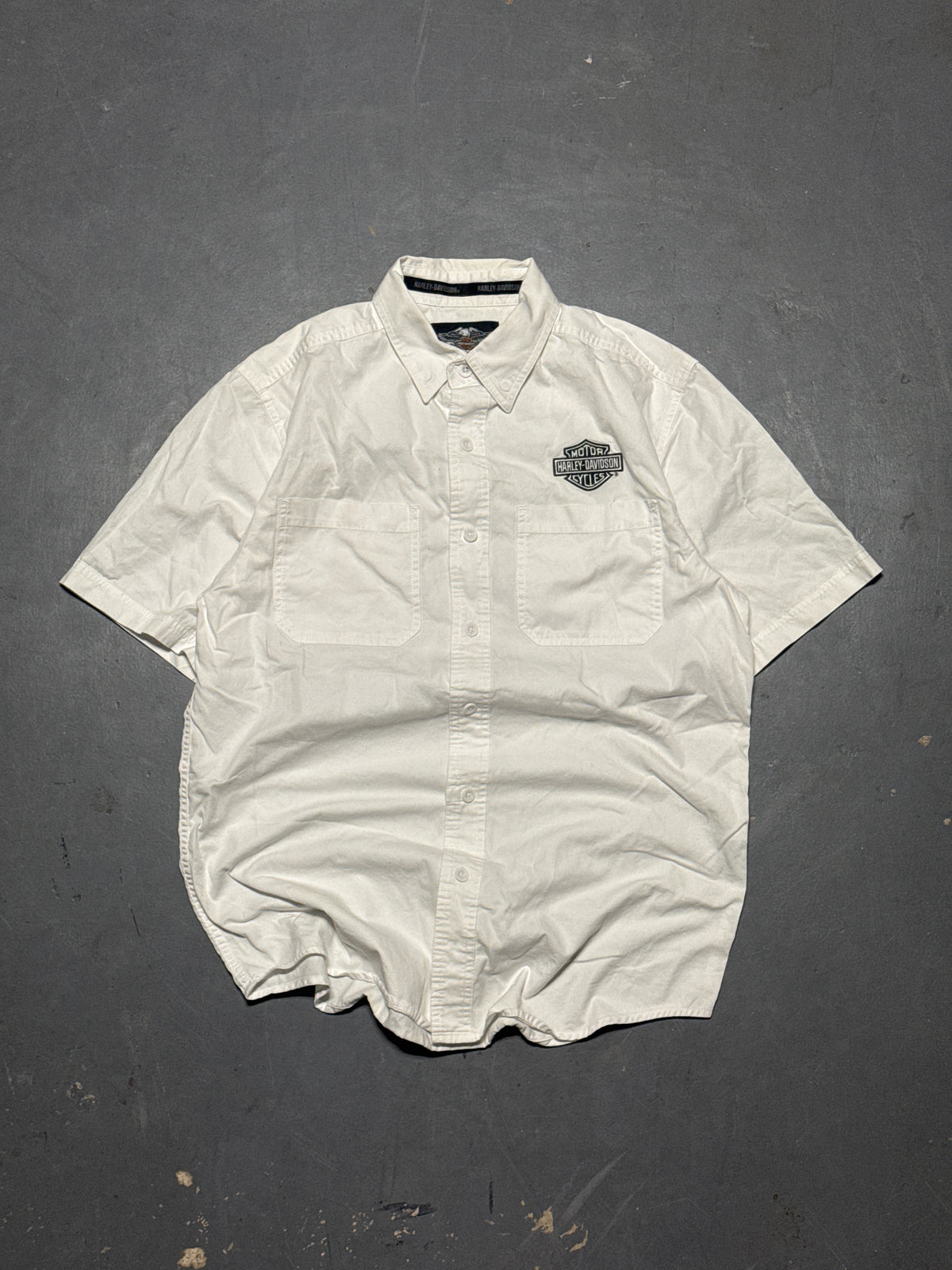 (M) Harley Davidson Button-Up