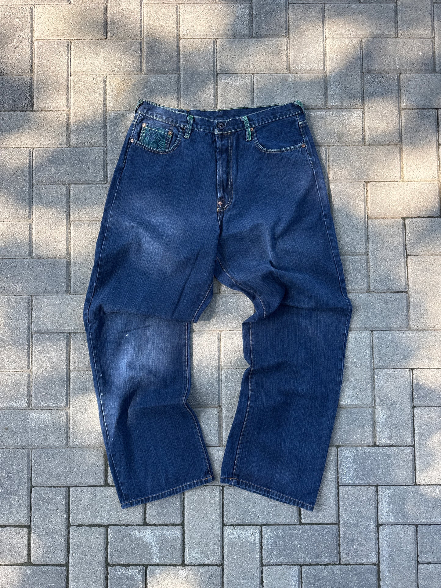 (36x34) Red Monkey Company Lot 1002 Y2K Denim Pants