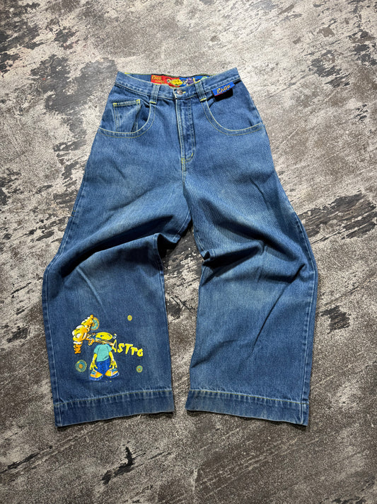 (14) Rage Monster Series Baggy Y2K Denims