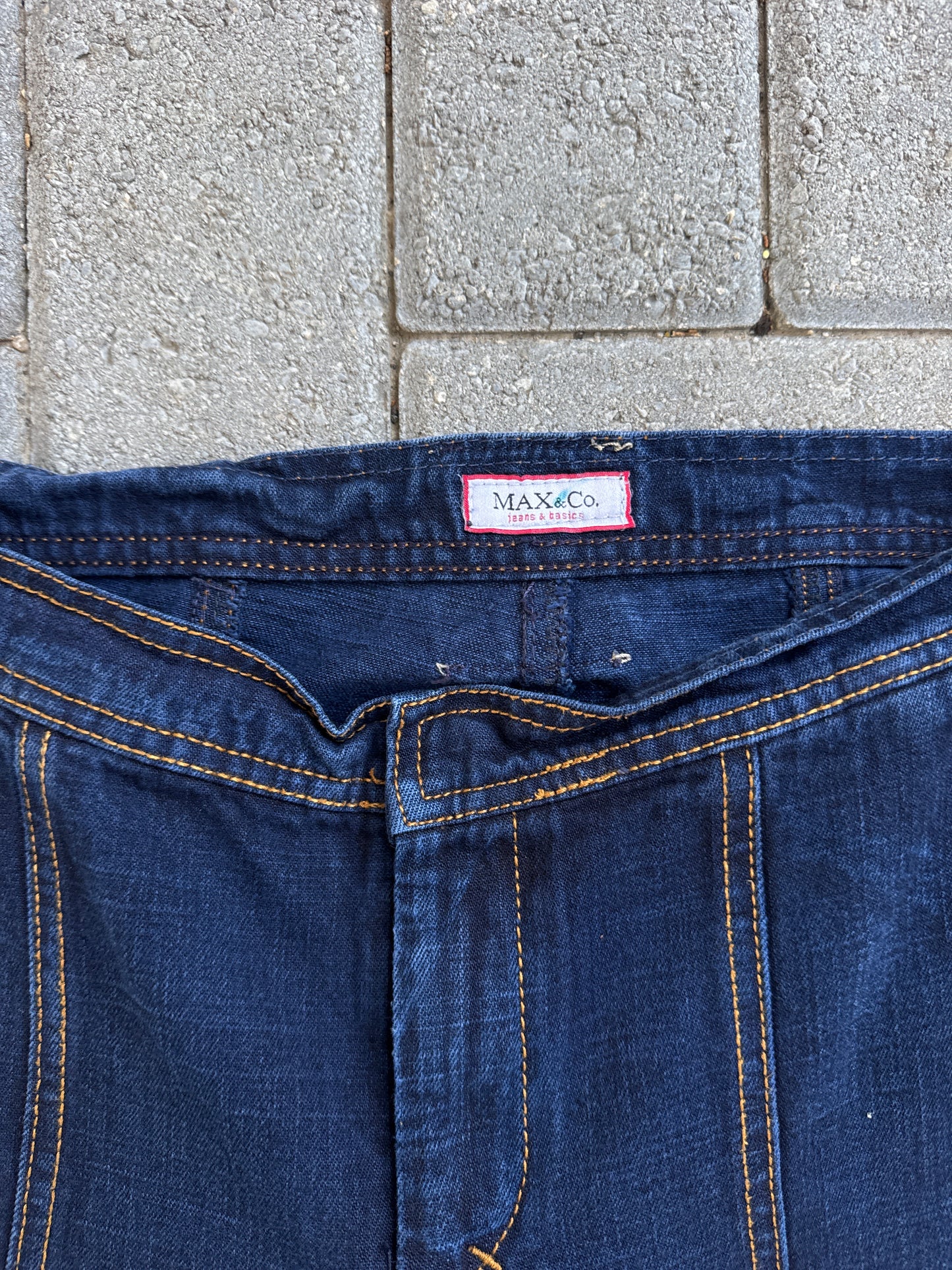 (28x32) Max & Co. Flared Women Denim Pants