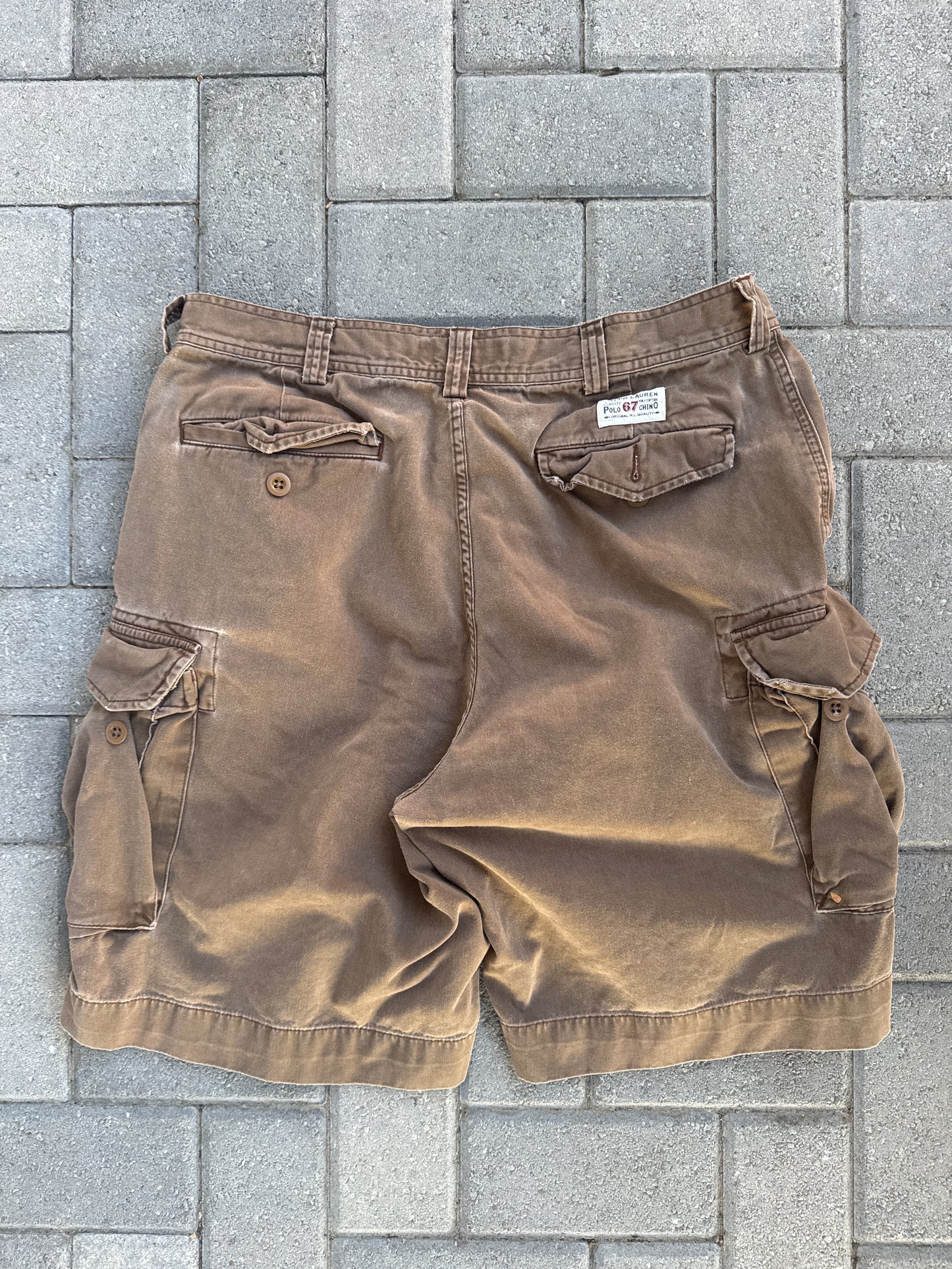 (36) Polo Ralph Lauren Brown Cargo Shorts