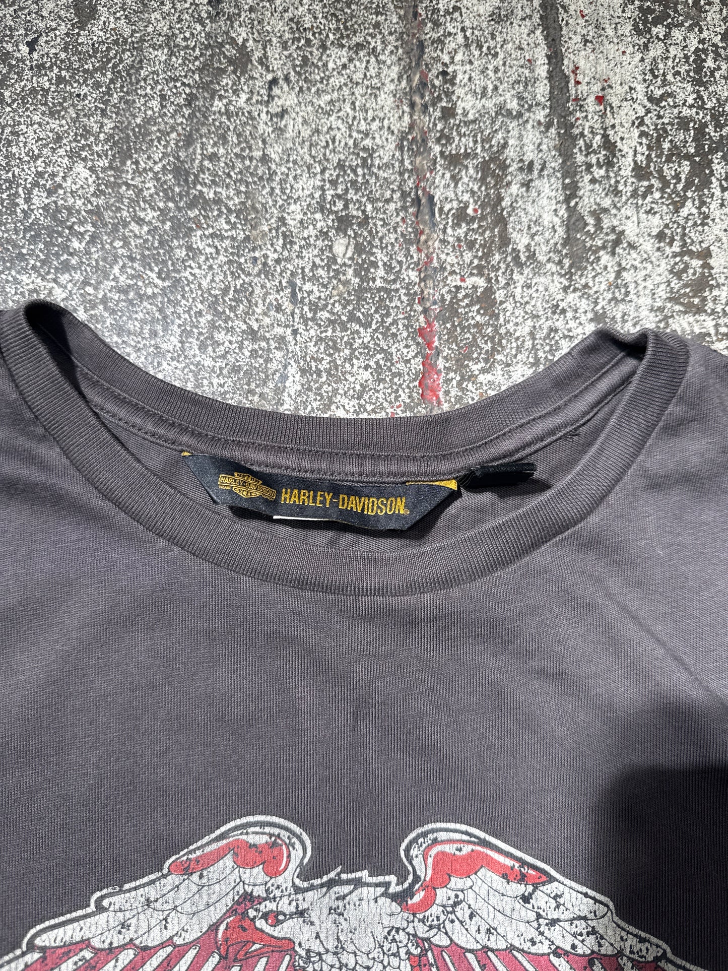 (XL) Grey Harley Davidson Eagle Tee