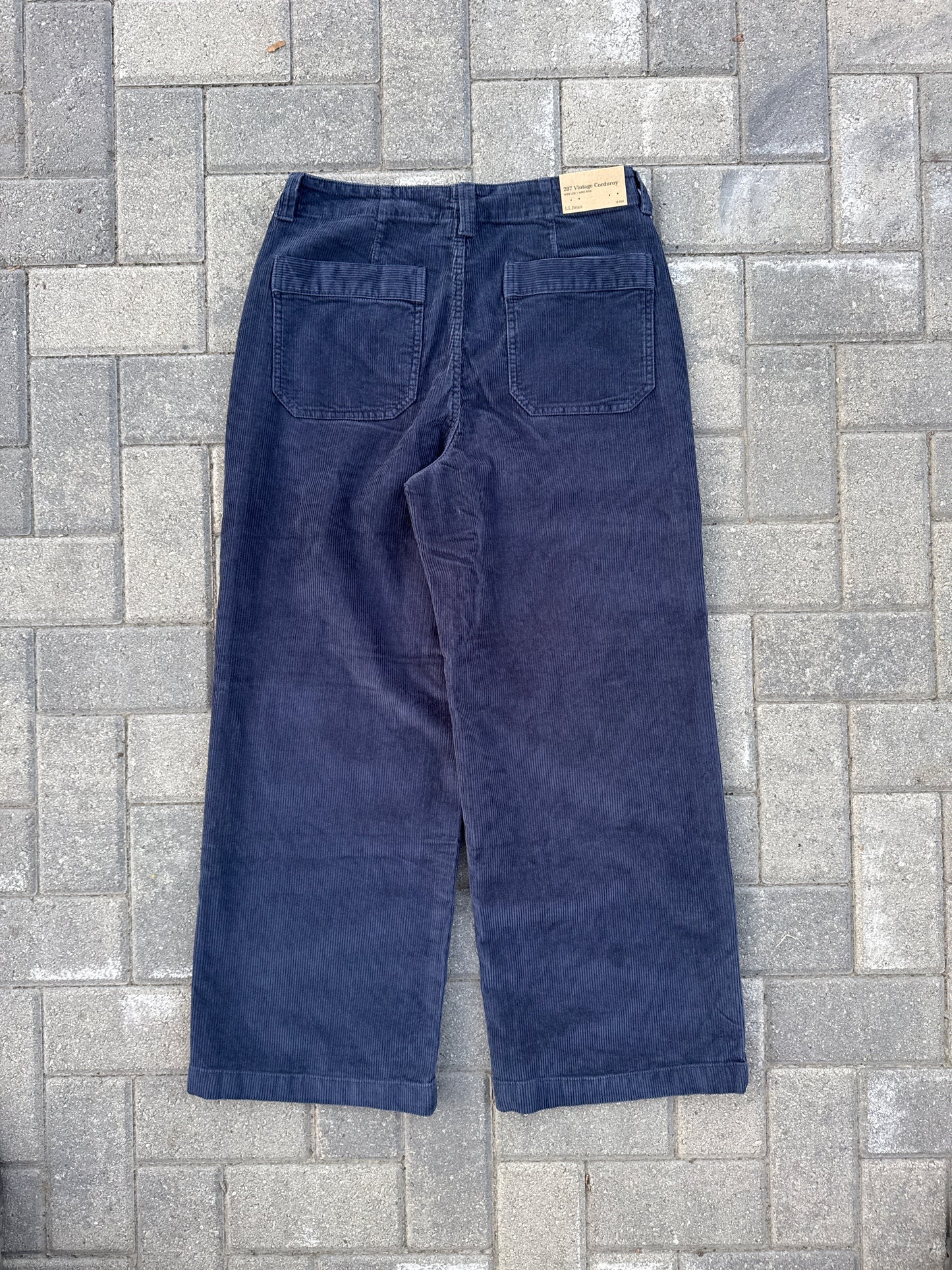 (28x28) L.L. Bean Brand New Corduroy High Rise Wide Leg Pants