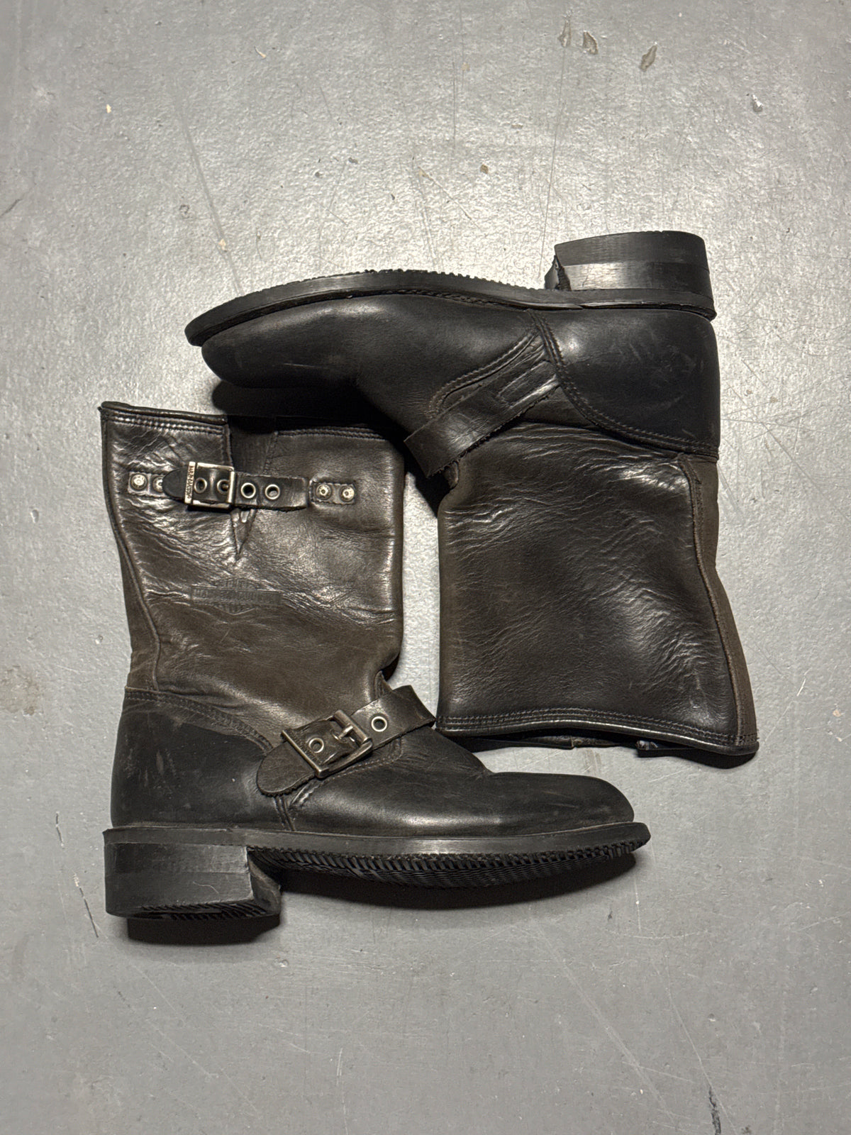 (6) Harley Davidson 88409 Barlyn 7” EngineerBlack Motorcycle Boots