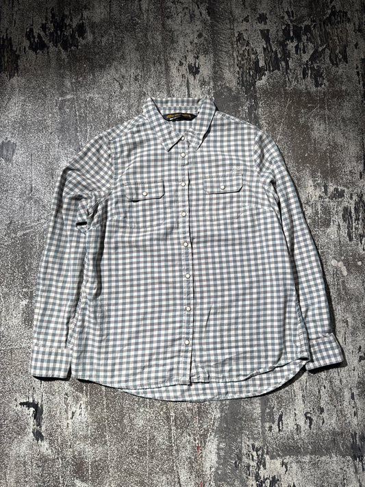 (M) Harley Davidson Plaid Button Up Tee