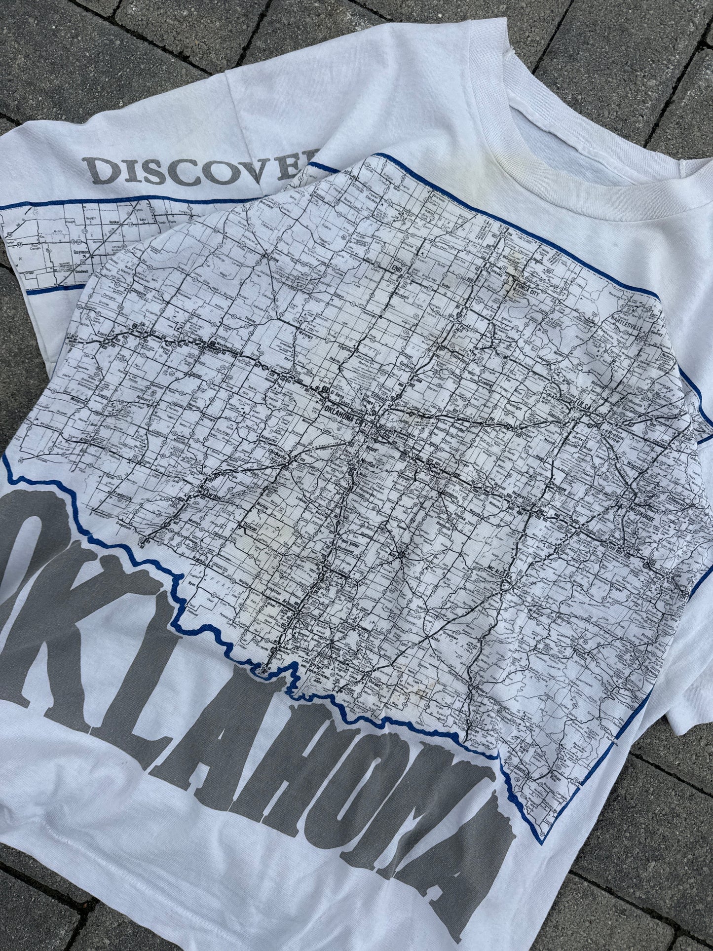 (XL) Vintage Oklahoma Map Tee