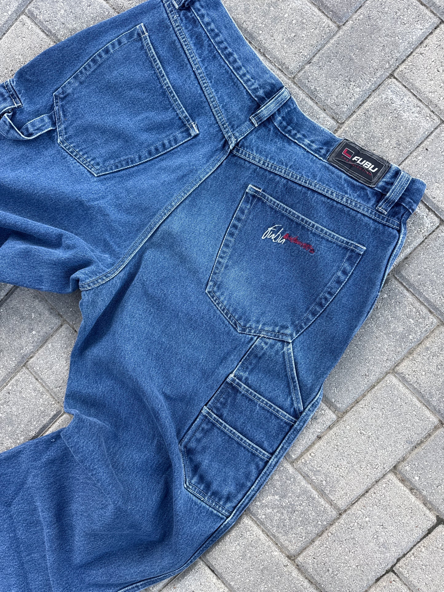 (40x34) Fubu Baggy Carpenter Denim Pants