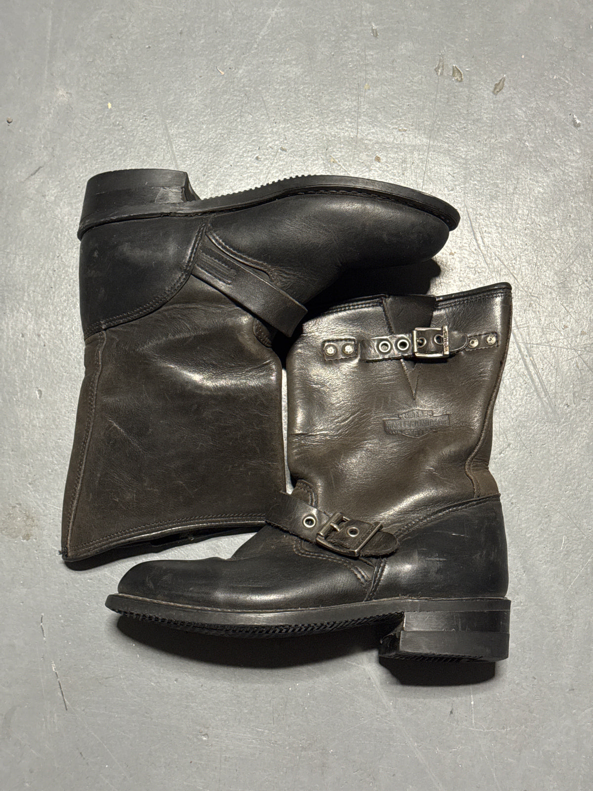 (6) Harley Davidson 88409 Barlyn 7” EngineerBlack Motorcycle Boots