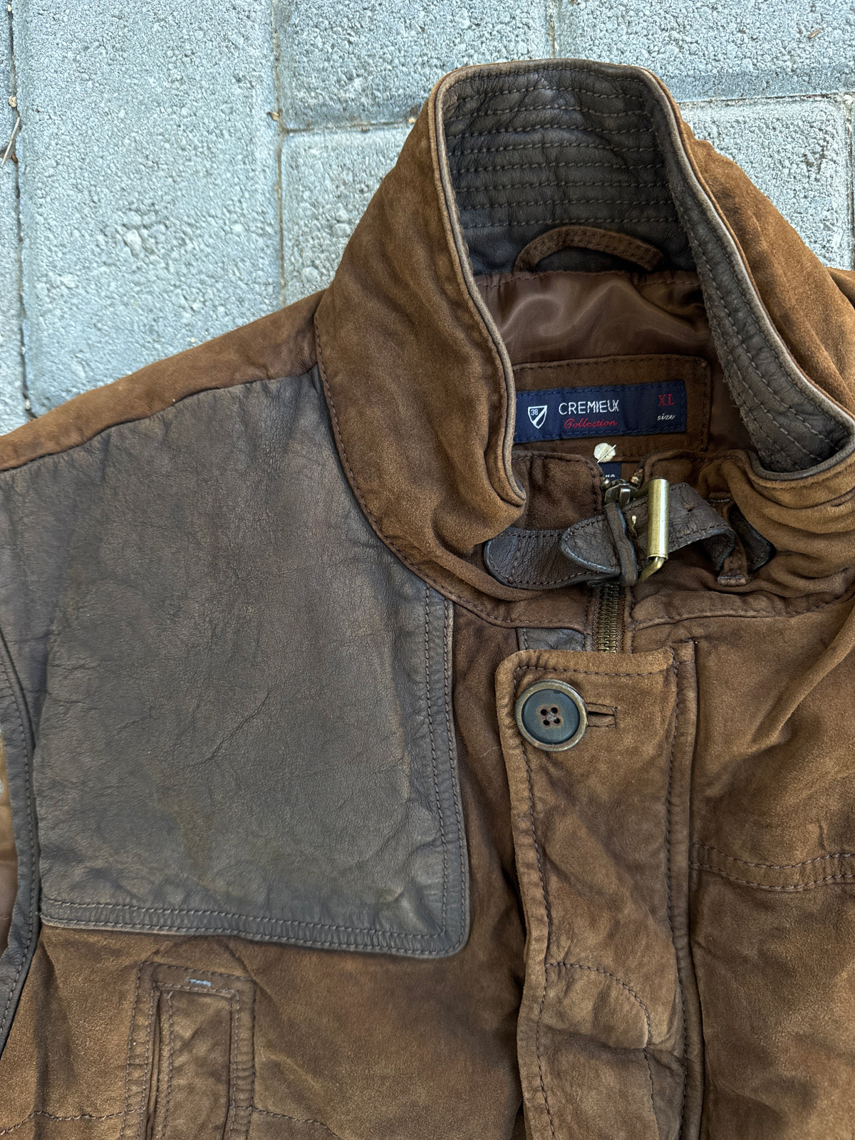 (XL) Crieux Suede Leather Vest