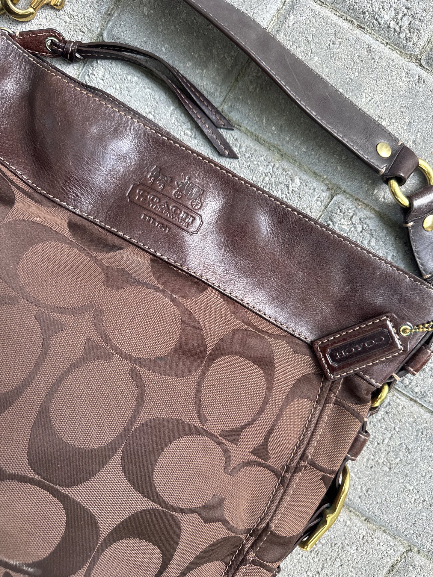 Coach Brown Hobo Shoulder Purse