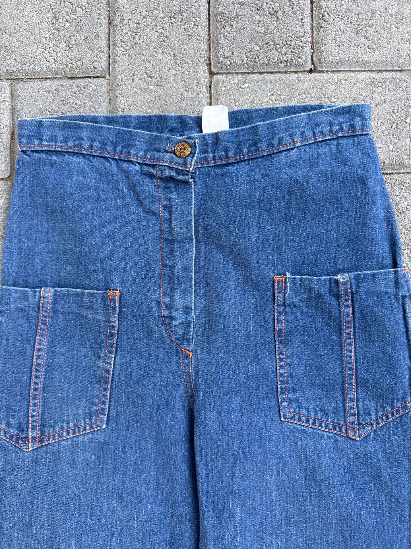 (25x30) Vintage 70s Remington Express Women Denim Pants