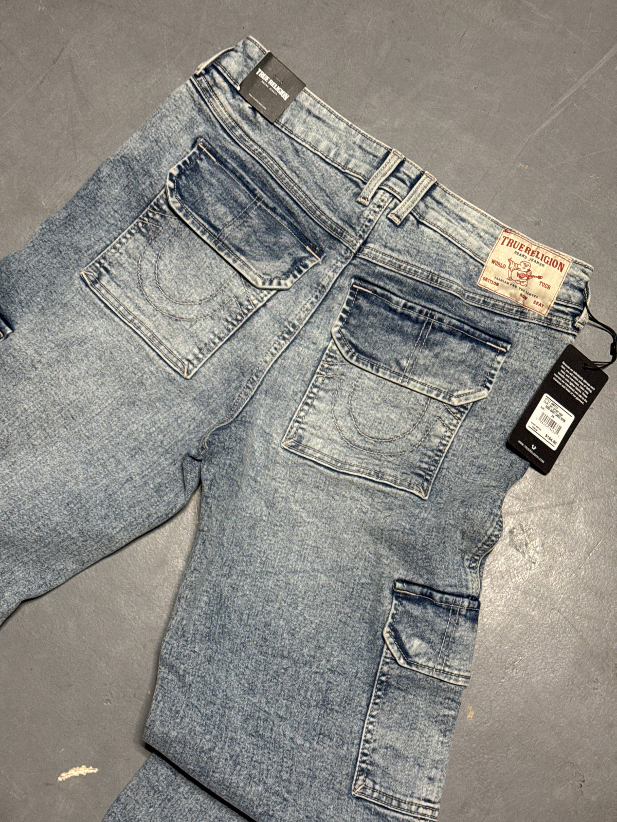(28x32) True Religion Bobbi Baggy Cargo Brand New Denim