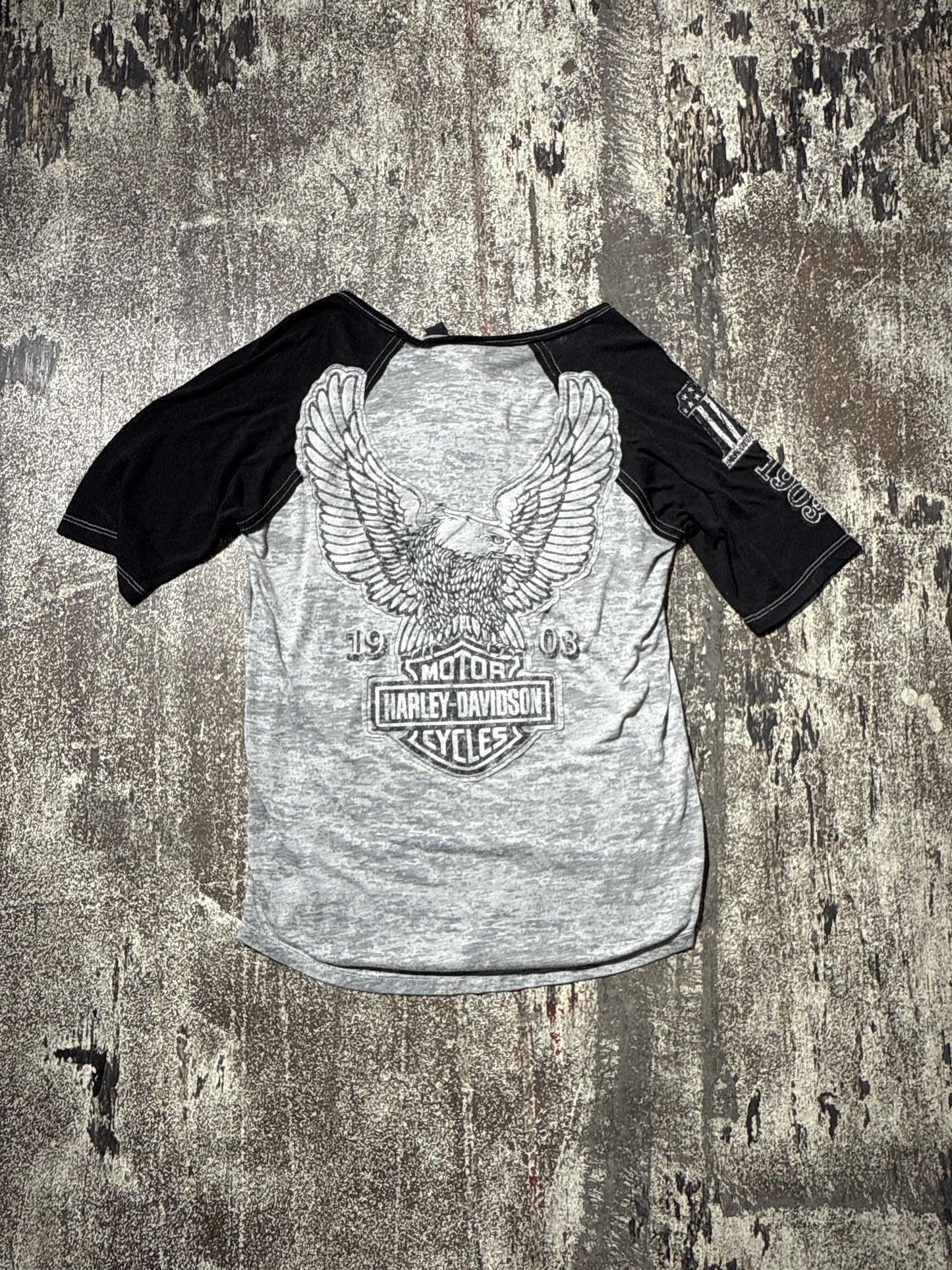 (M) Harley Davidson Eagle Spaghetti Top