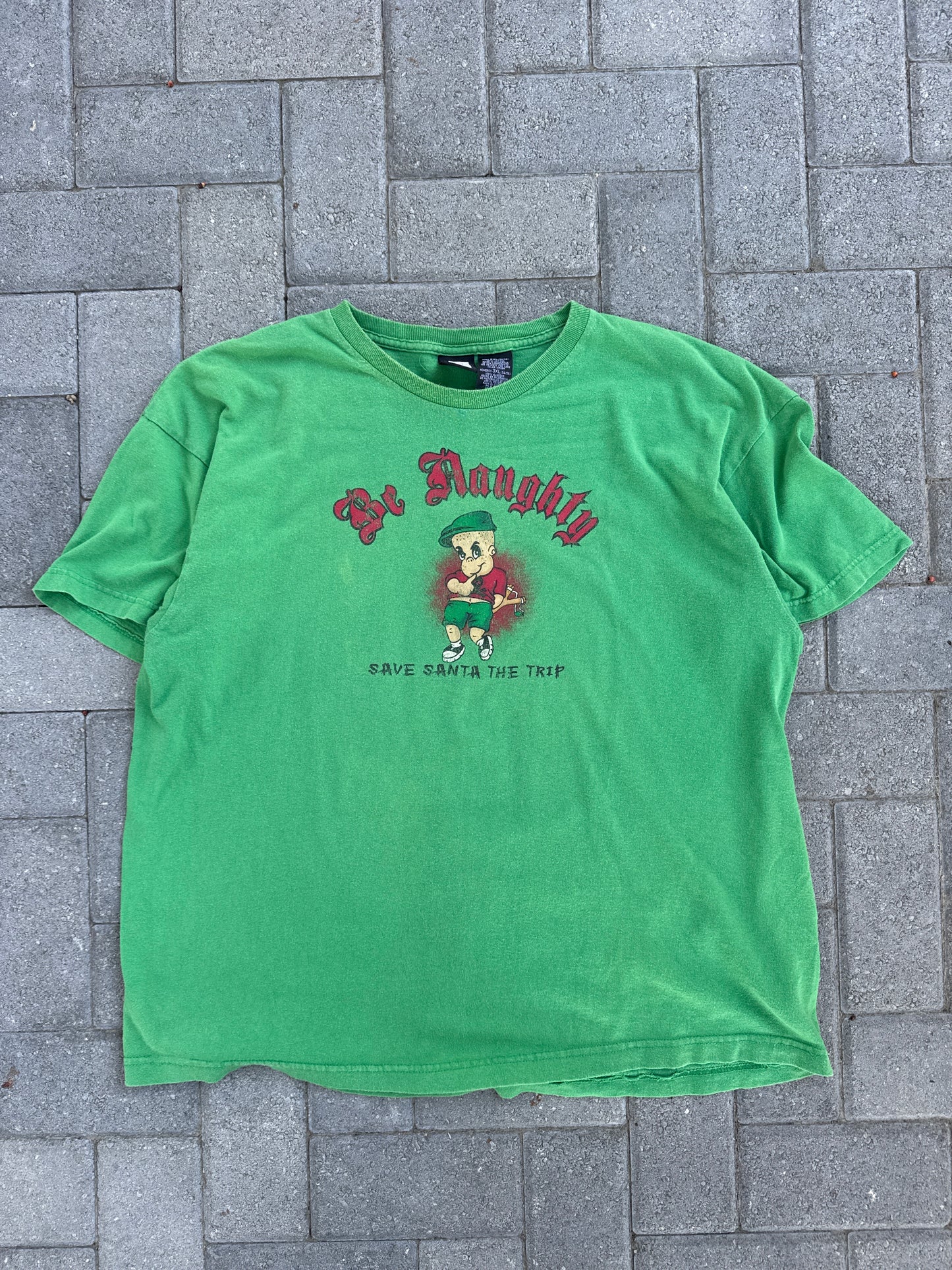 (XXXL) Be Naughty Print Tee