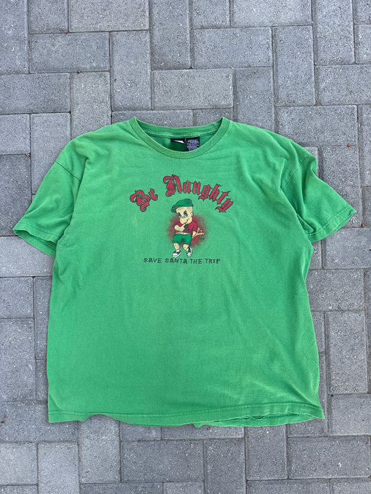 (XXXL) Be Naughty Print Tee