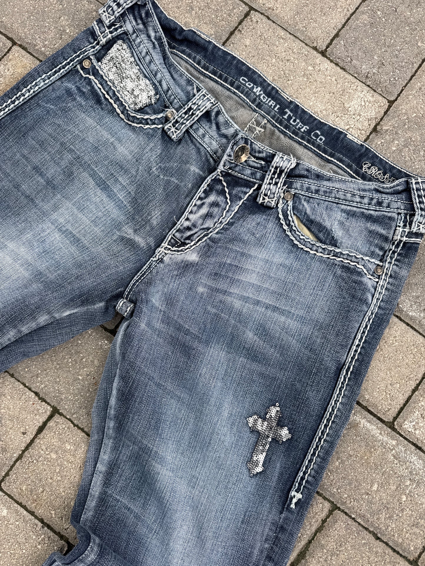 (29x33) Cowgirl Tuff Co. Western Denim Pants