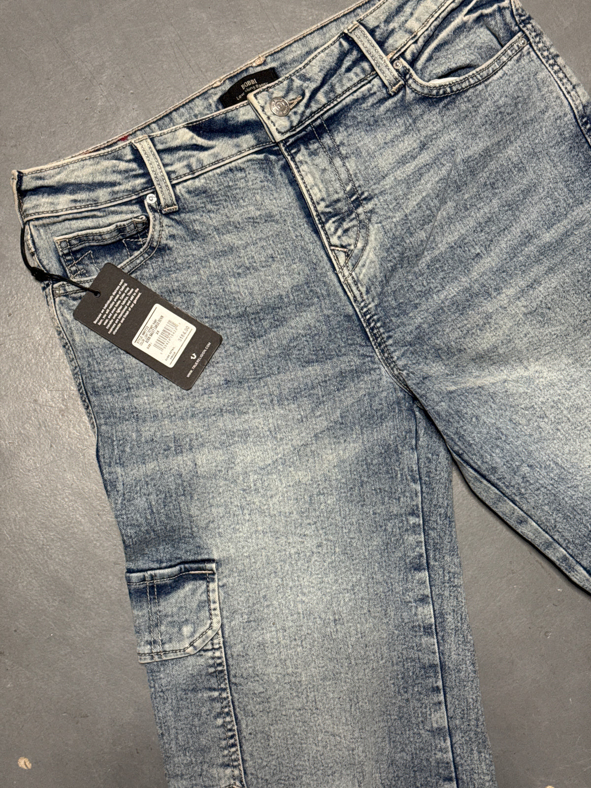 (28x32) True Religion Bobbi Baggy Cargo Brand New Denim