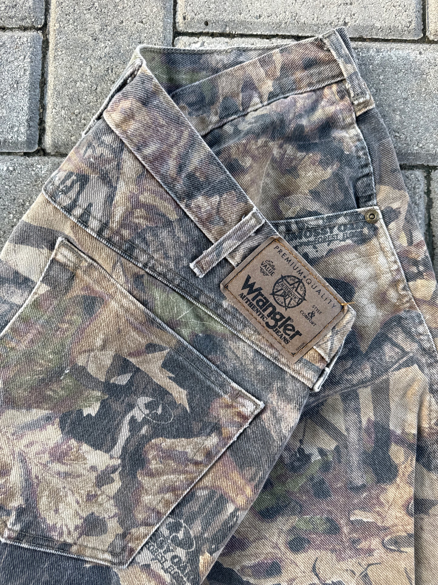 (36x34) Vintage Wrangler Mossy Oak Double-Knee Pants