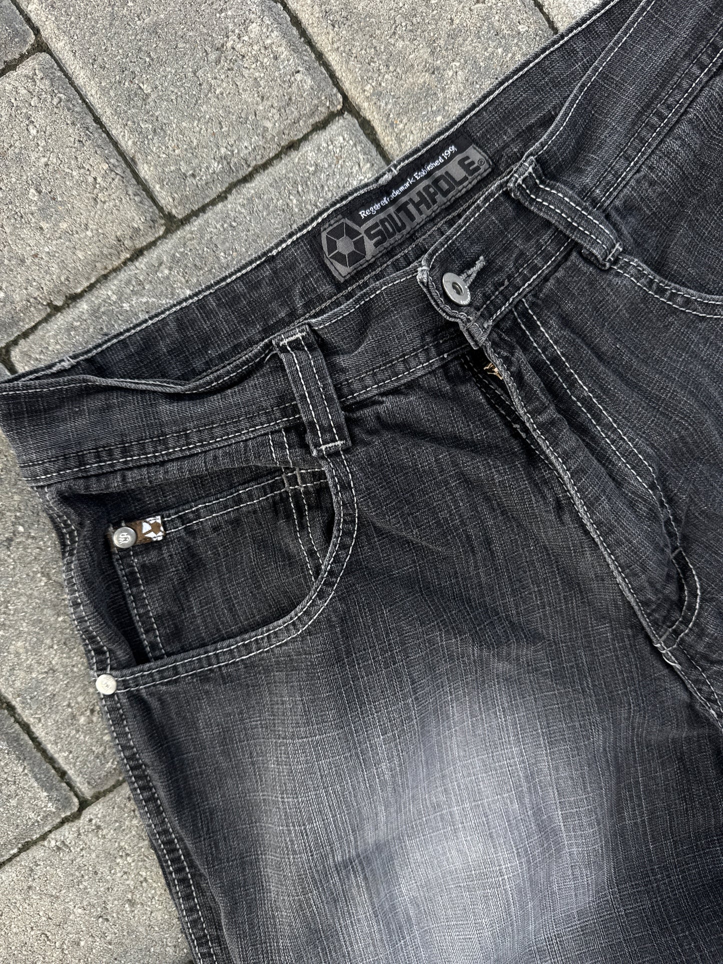 (32x30) SouthPole Brown Tab Denim Pants