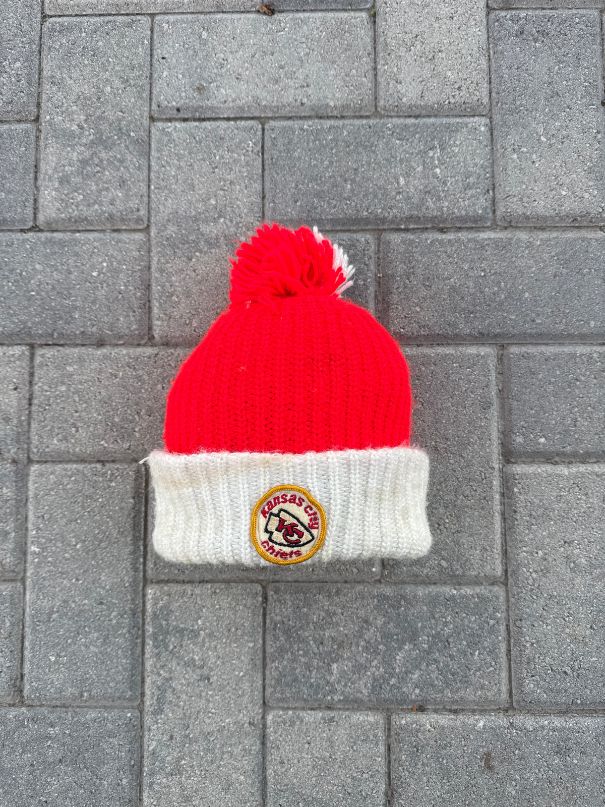 Vintage 90s Kansas City Chiefs Knitted Beanie
