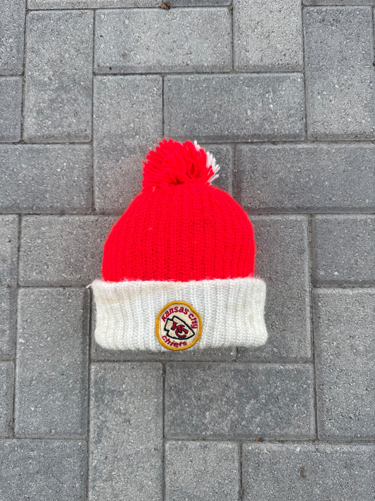 Vintage 90s Kansas City Chiefs Knitted Beanie