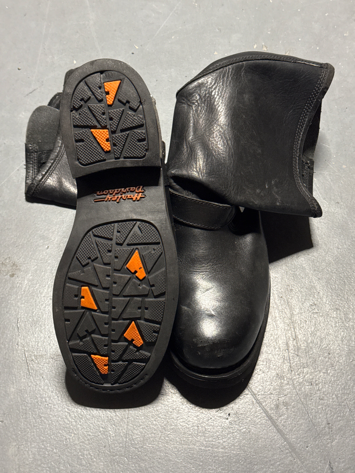 (12) Harley Davidson 91137 Mega Conductor Motorcycle Boots