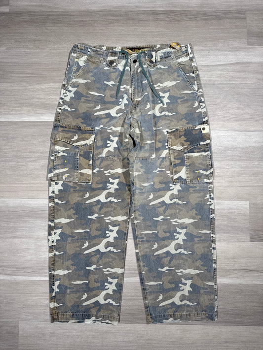 (38x32) Raider Camo Y2K Baggy Cargos