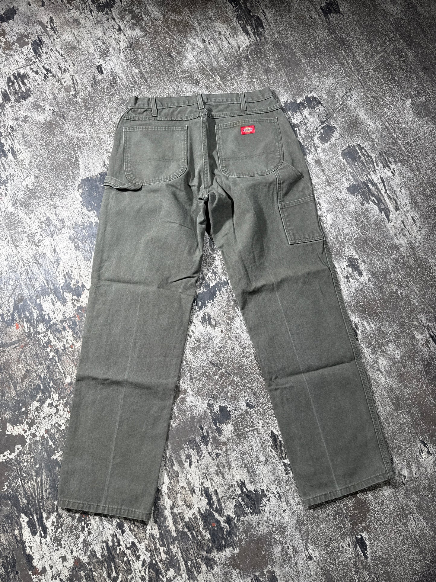 (34x34) Green Dickies Dungaree Carpenter Pants