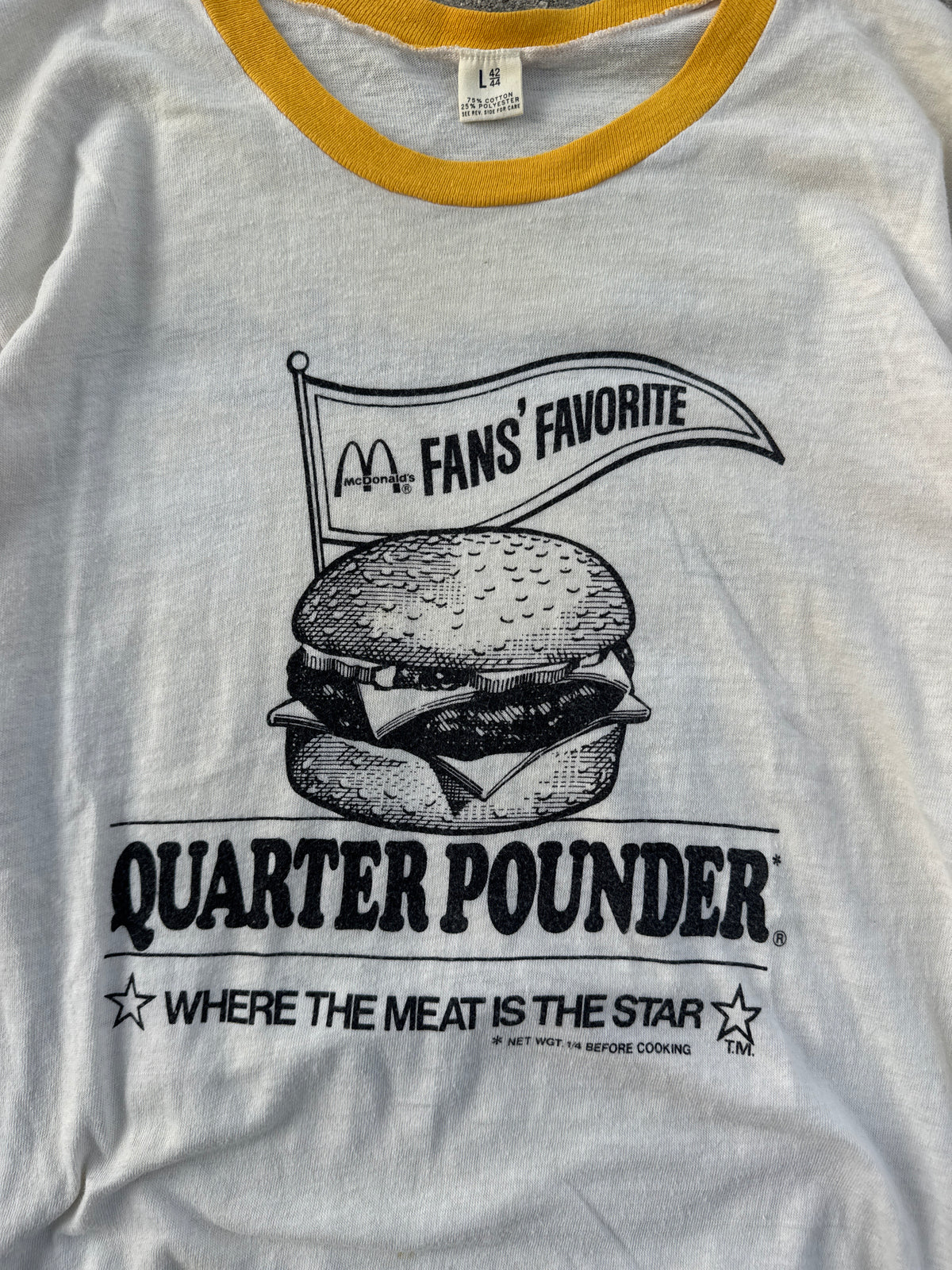 (L) Vintage McDonalds Quarter Pound Tee