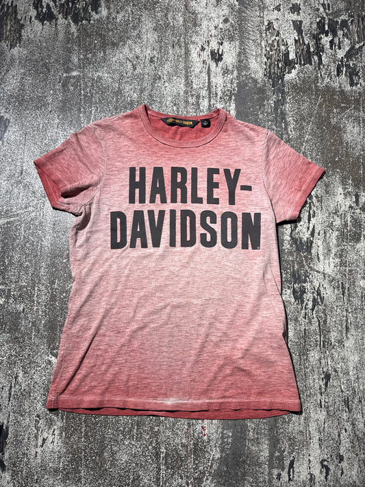 (M) Faded Red Harley Davidson Short Sleeve Tee