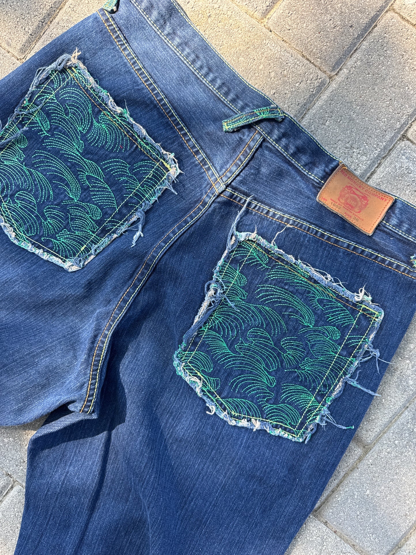 (36x34) Red Monkey Company Lot 1002 Y2K Denim Pants