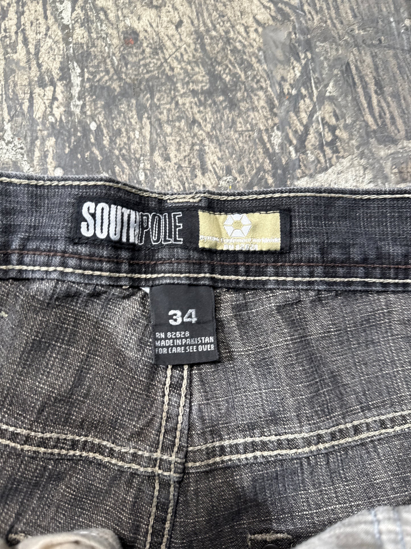 (34x30) Southpole Black Denims