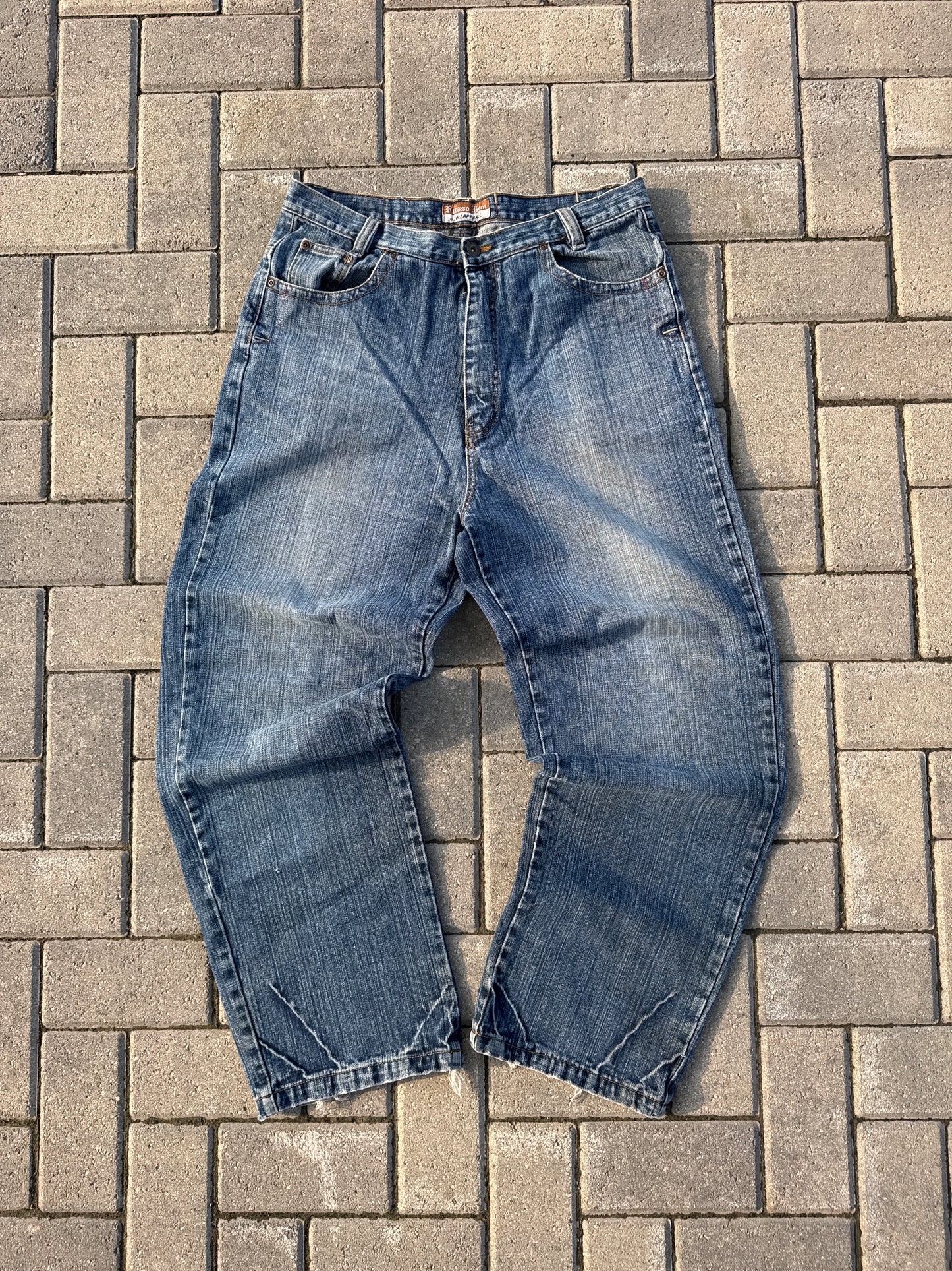 (34x32) Russo Jean Y2K Baggy Denim Pants