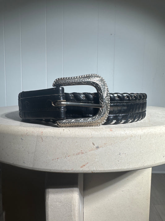 (S) Vintage Top Gram Cowhide Justin Belt