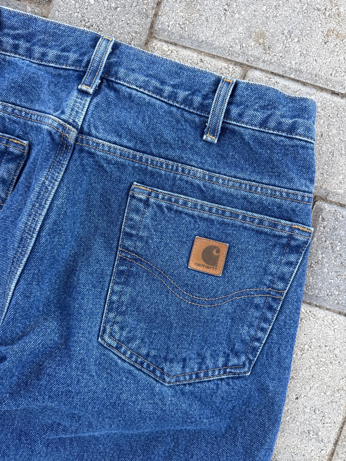 (33x34) Vintage Carhartt B172 Flannel Lined Denim Pants