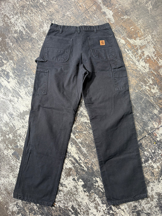 (34x34) Black Carhartt B11 Dungaree Carpenters
