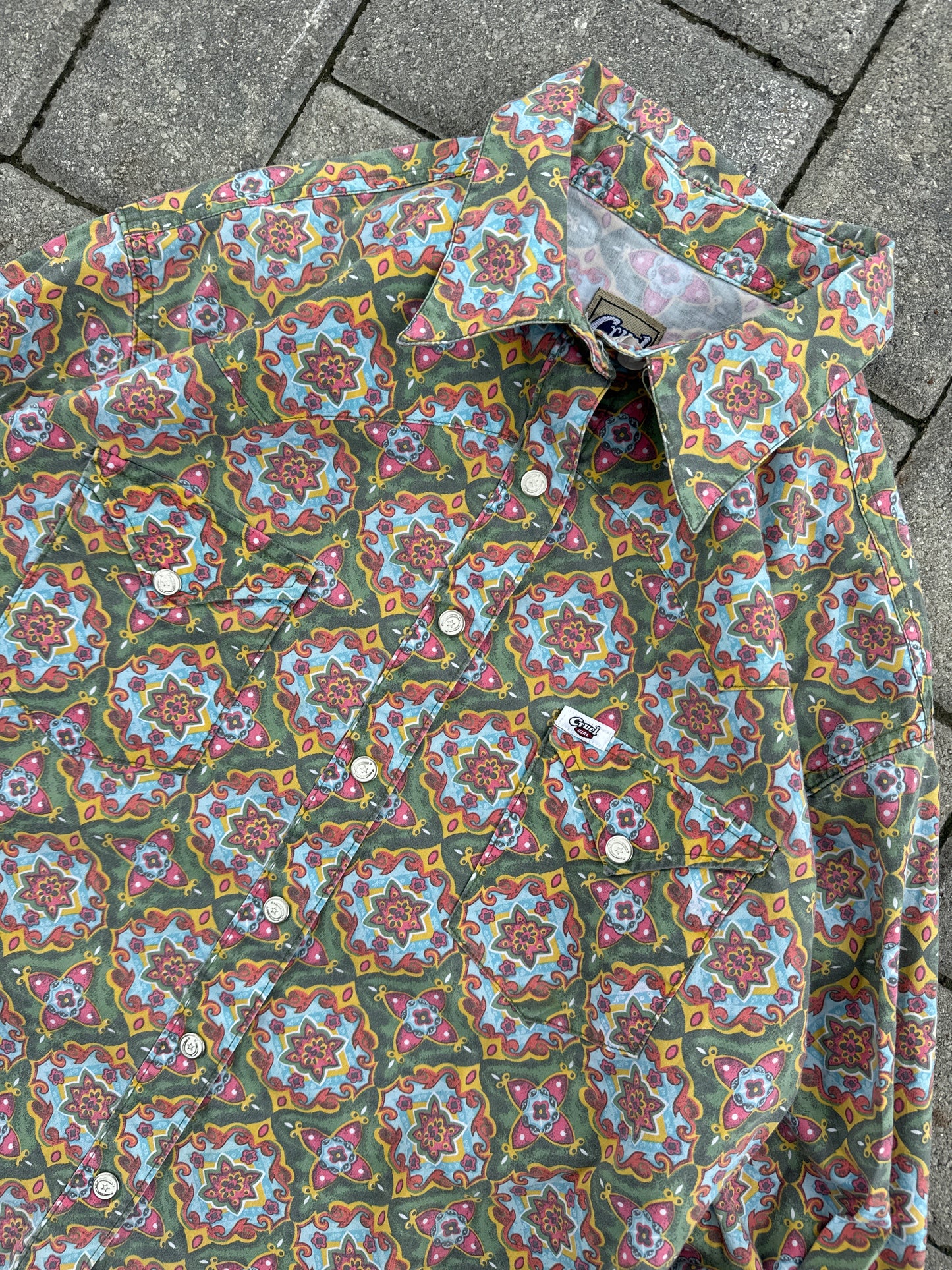 (XL) Cruel Girl Western Button-Up Shirt