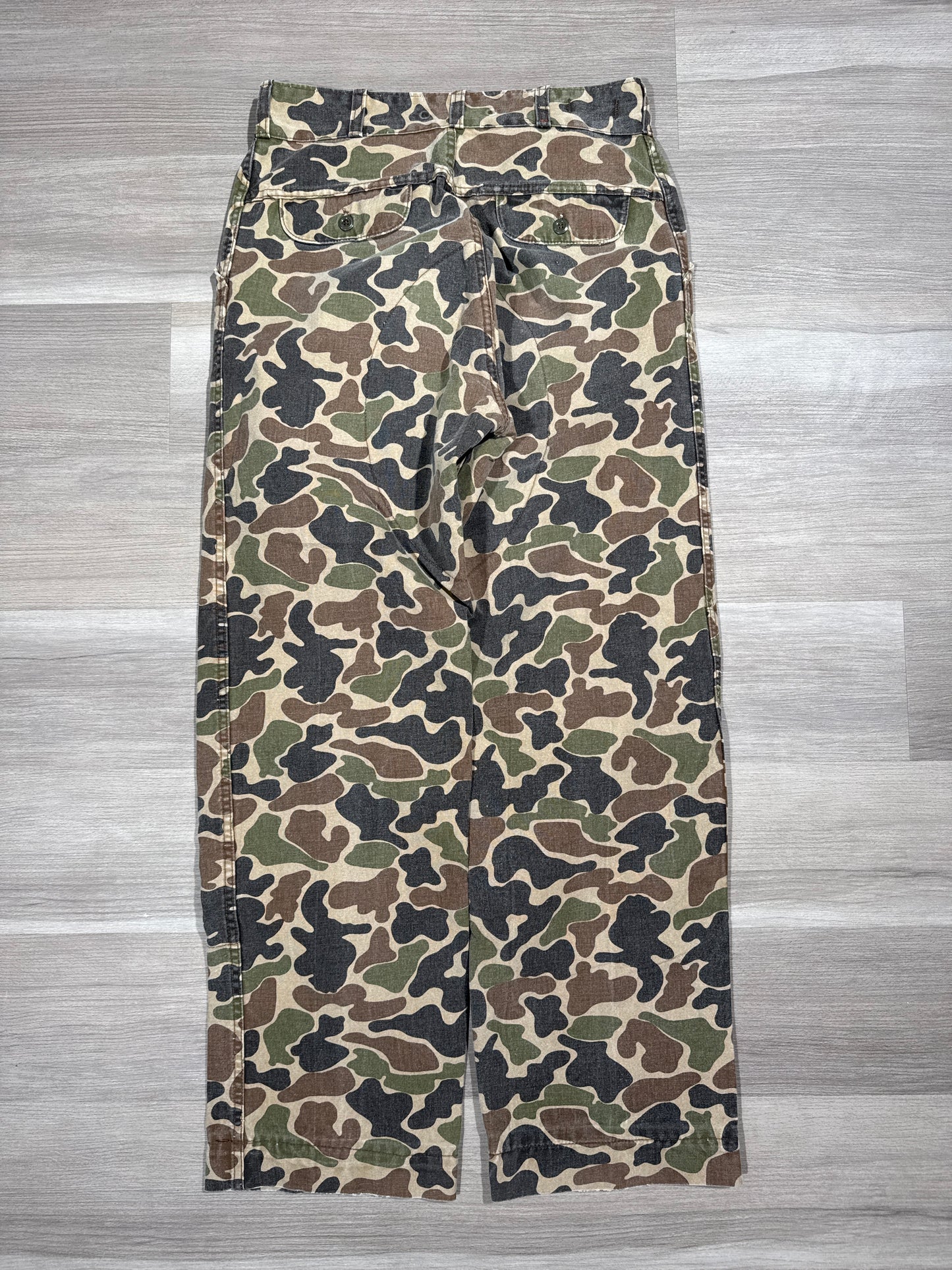 (34x30) Vintage L.L. Bean Duck Camo Double-Knee Pants