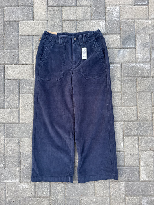 (28x28) L.L. Bean Brand New Corduroy High Rise Wide Leg Pants