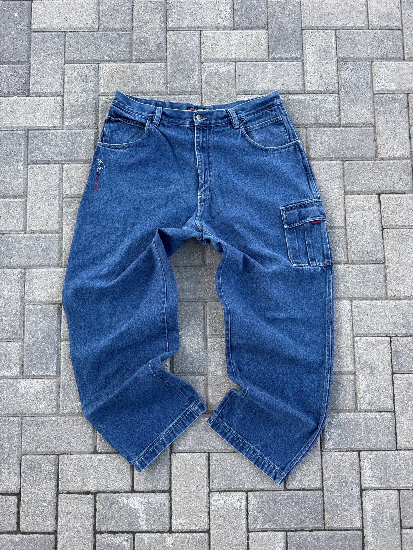 (40x34) Fubu Baggy Carpenter Denim Pants