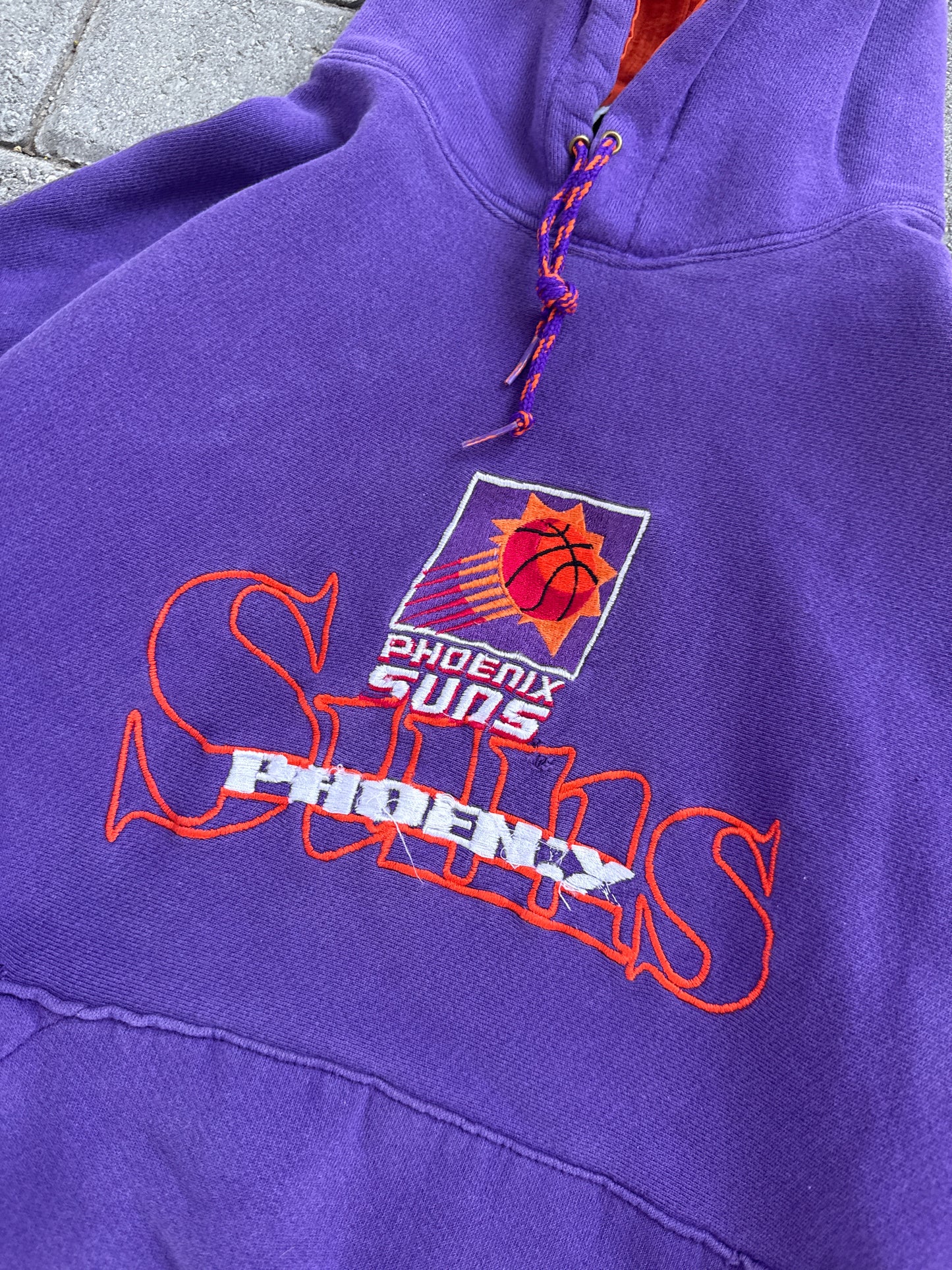 (M) 90s Phoenix Suns Purple Basketball Hoodie
