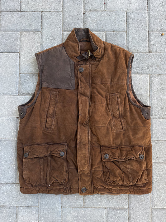 (XL) Crieux Suede Leather Vest