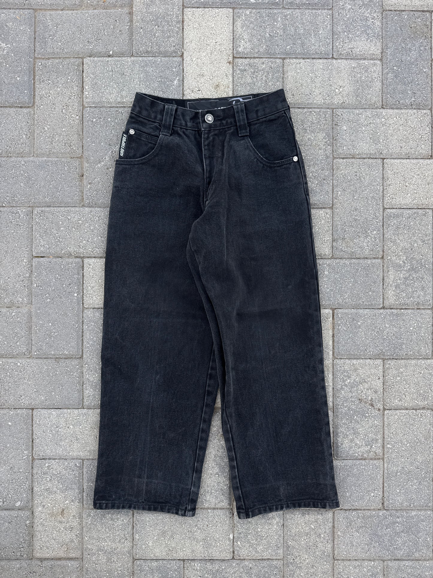 (22x25) Southpole Baggy Black Denim