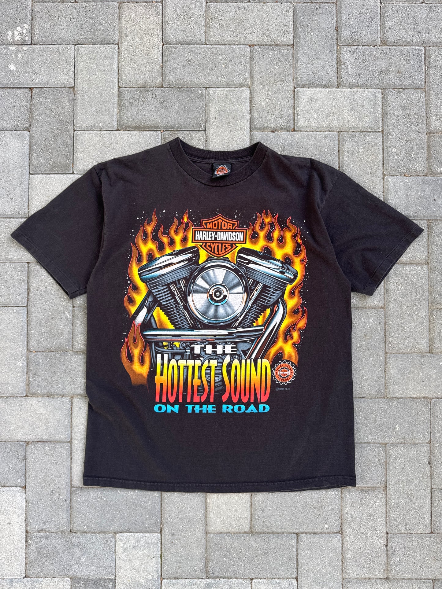 (XL) The Hottest Sound 1996 Harley Davidson Tee
