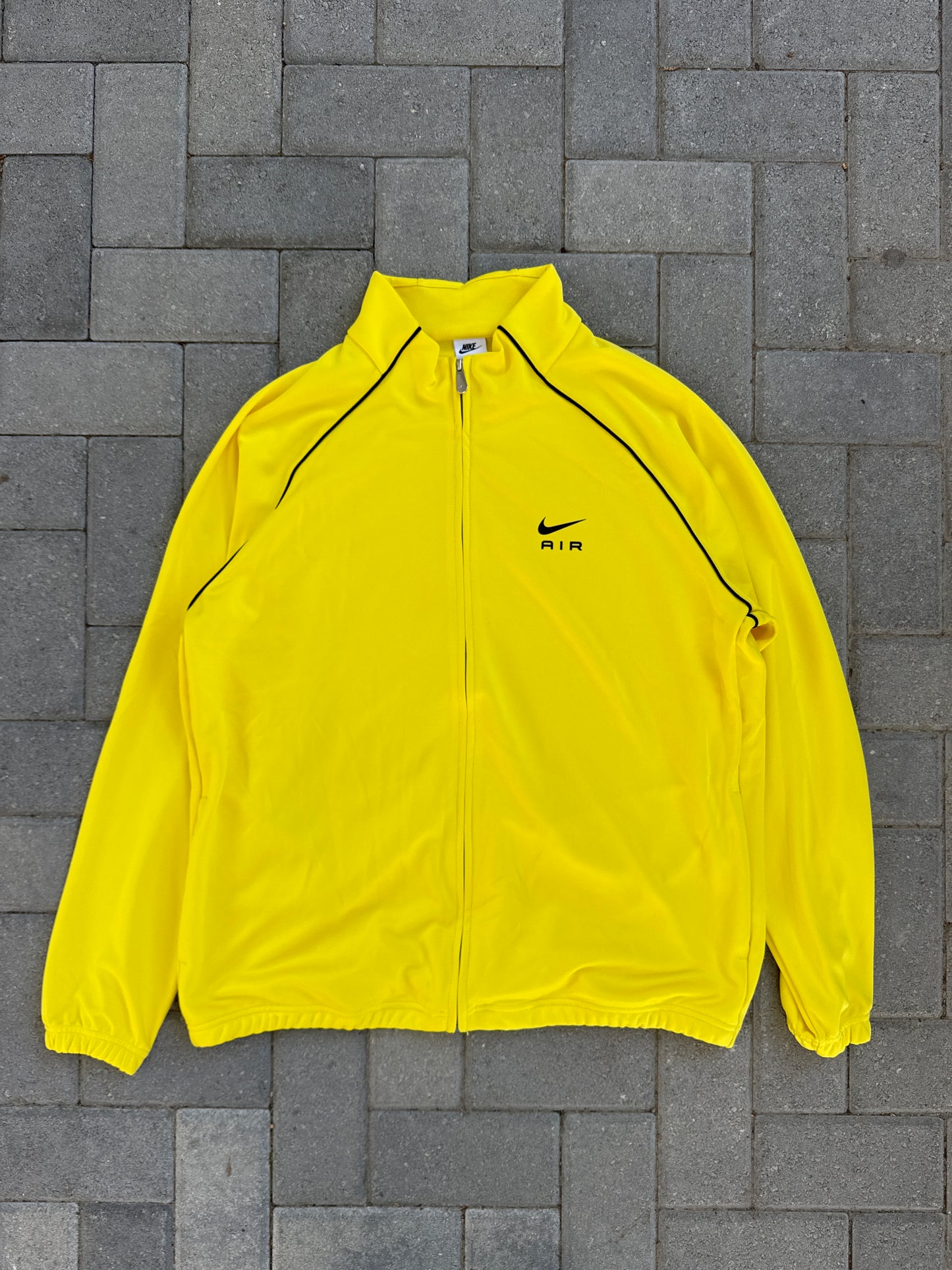 (XL) Nike Air Yellow Zip-Up Sweater