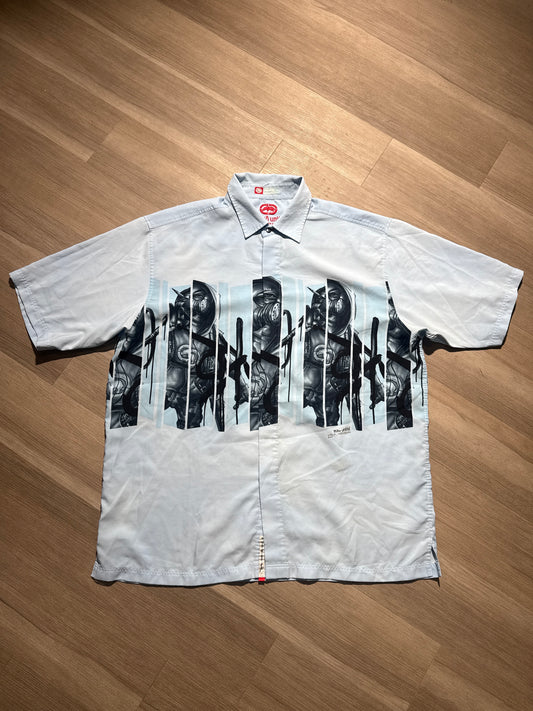 (XXL) Baby Blue Ecko Unltd Button Up