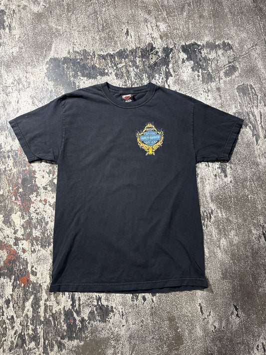 (L) Harley Davidson Chest Print Tee