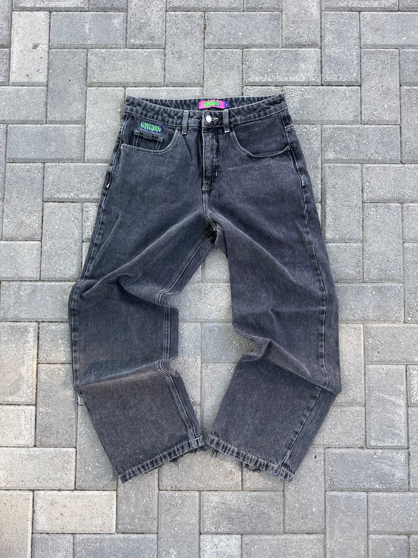 (30x30) Empyre Charcoal Baggy Women Denim Pants