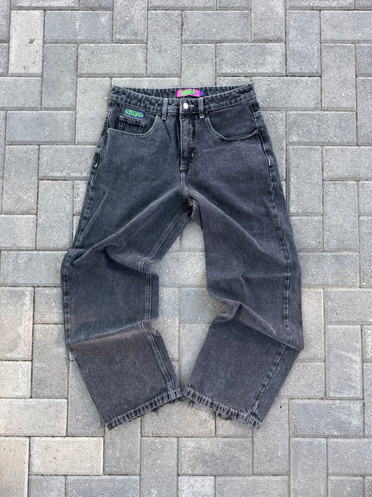 (30x30) Empyre Charcoal Baggy Women Denim Pants