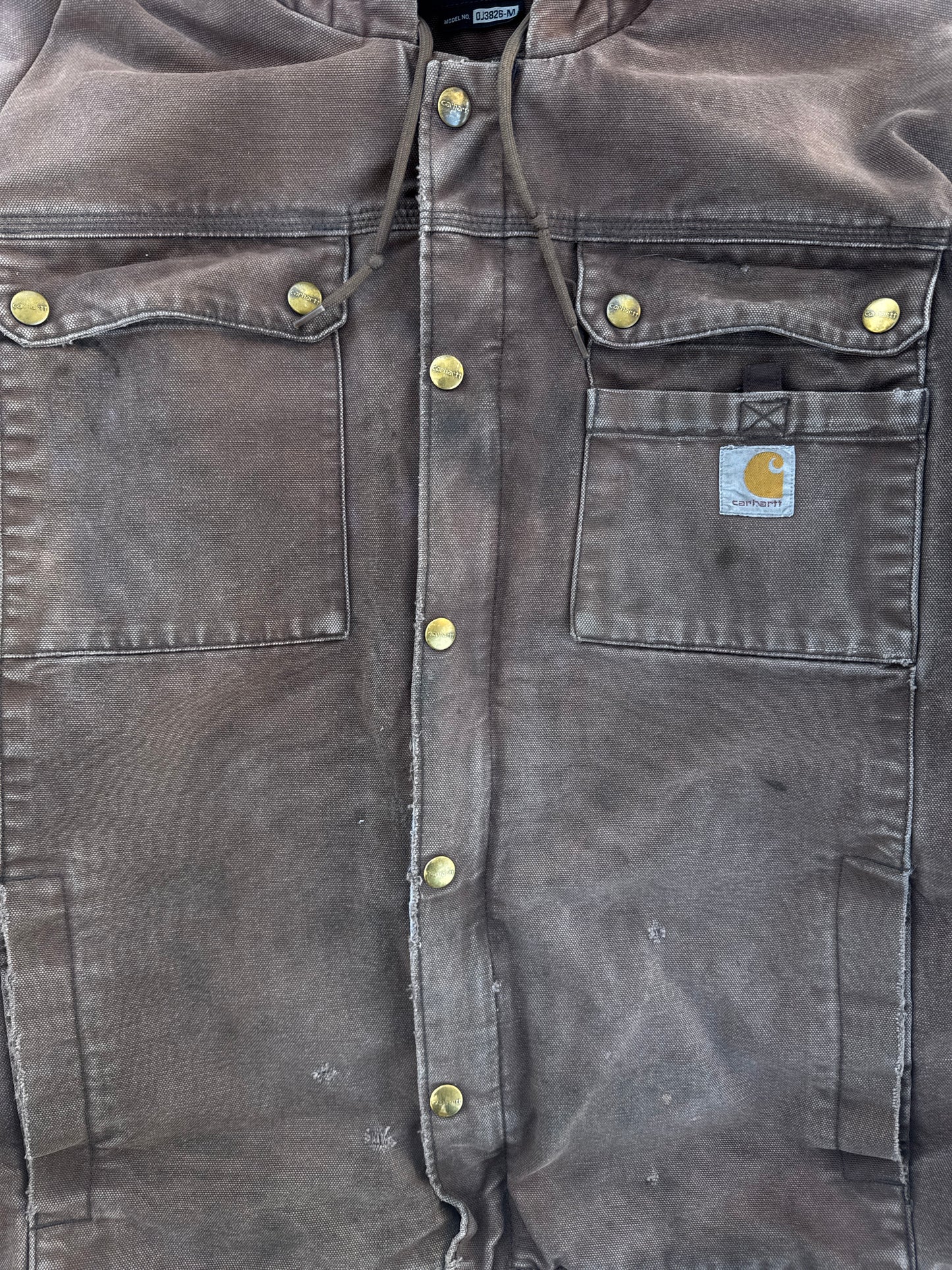 (XL) Brown Carhartt Relaxed Fit Fur Hooded Jacket